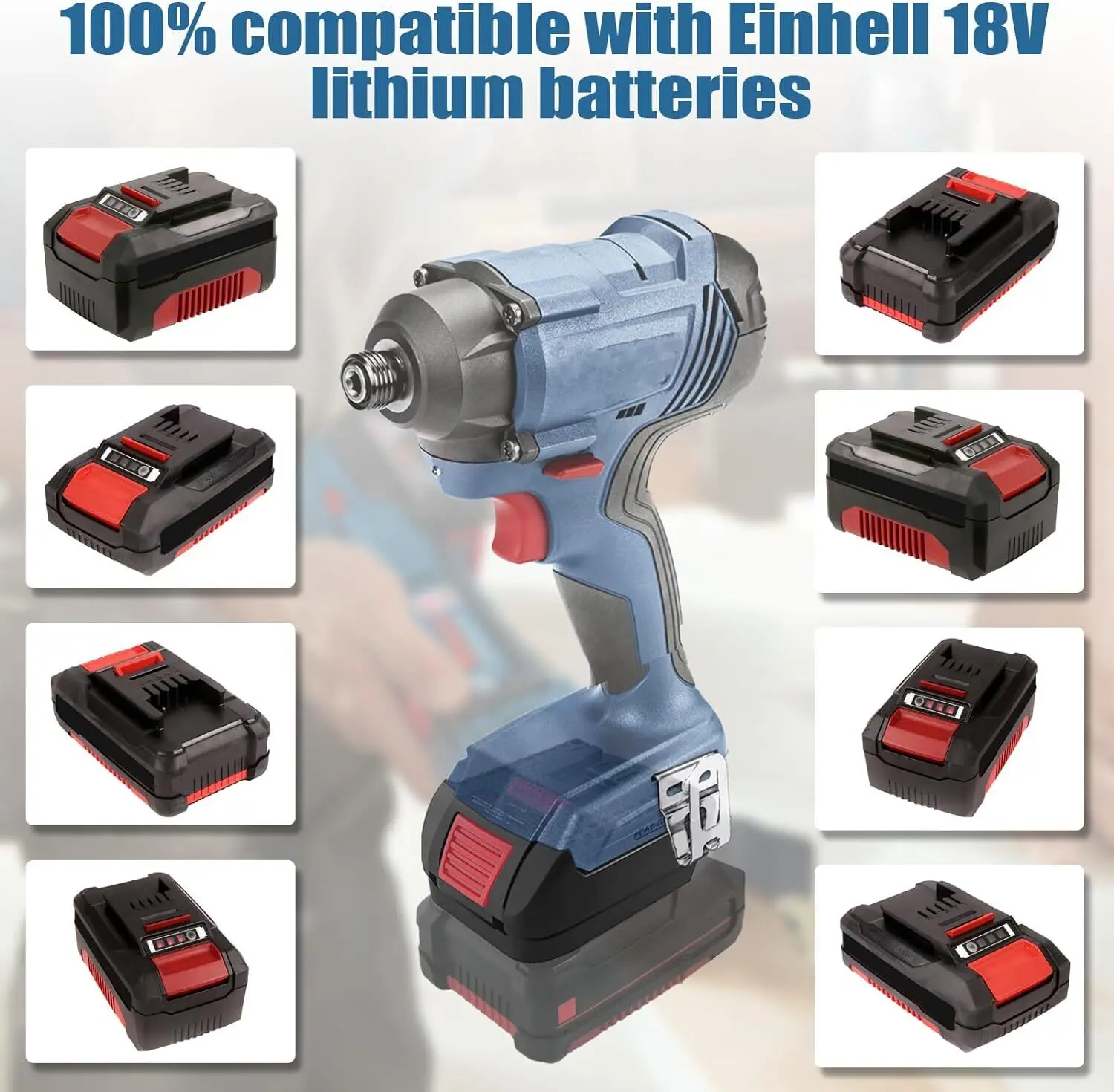 Einhell 리튬 이온 배터리 변환기용 배터리 어댑터, Bosch 18V GBA 시리즈 리튬 배터리 전동 공구 드릴용