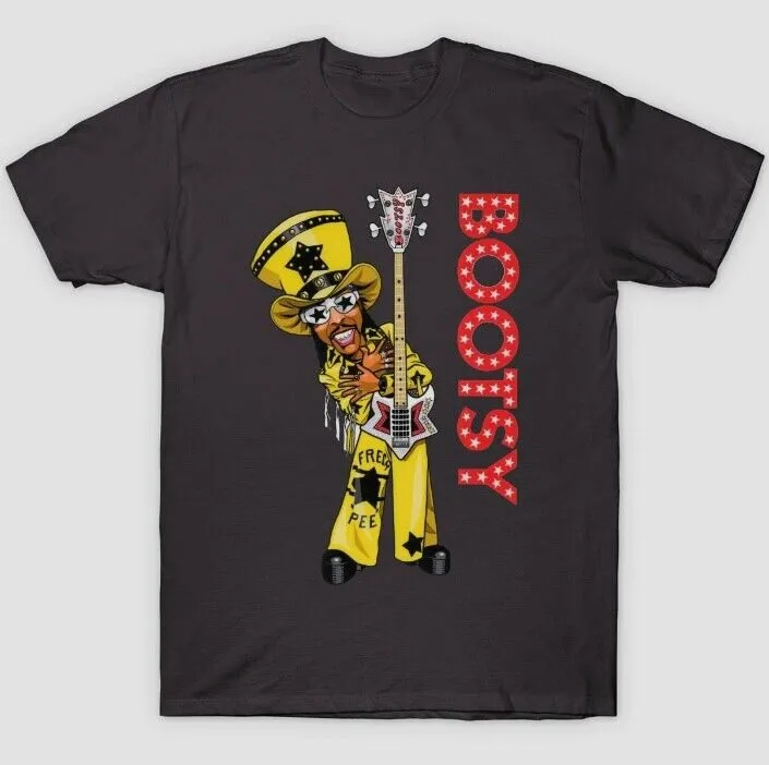 Cartoon Bootsy Collins T-Shirt Color Black Unisex T-Shirt Mom Gift, Fan Gift