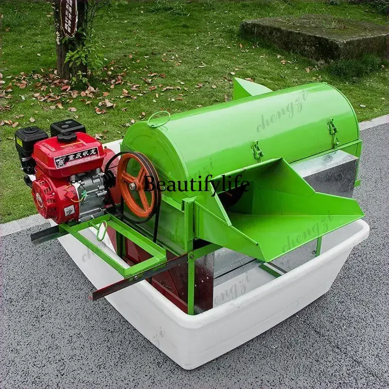 SS81 automatic threshing machine small rice thresher millet harvester