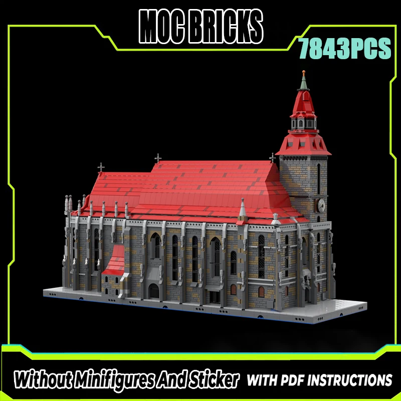 

Изысканные новые строительные блоки MOC, средневековые архитектурные модели, готическая церковная технология, модульные детские игрушки, подарки, набор «сделай сам»