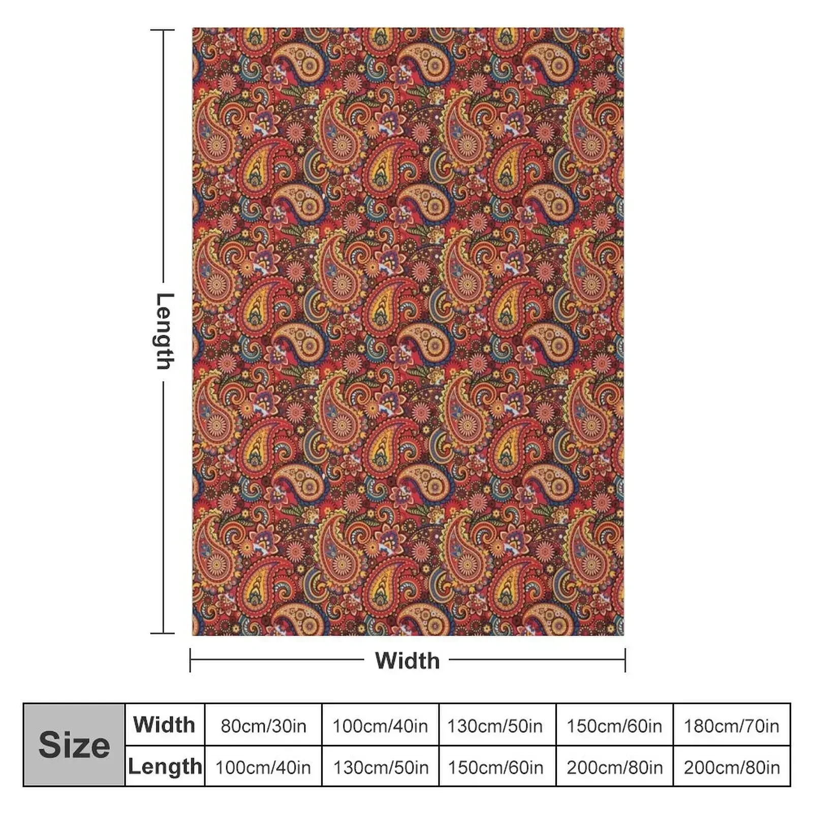 Classic Mod Paisley Throw Blanket sofa bed Thins Quilt Tourist Retros Decorative Beds Blankets