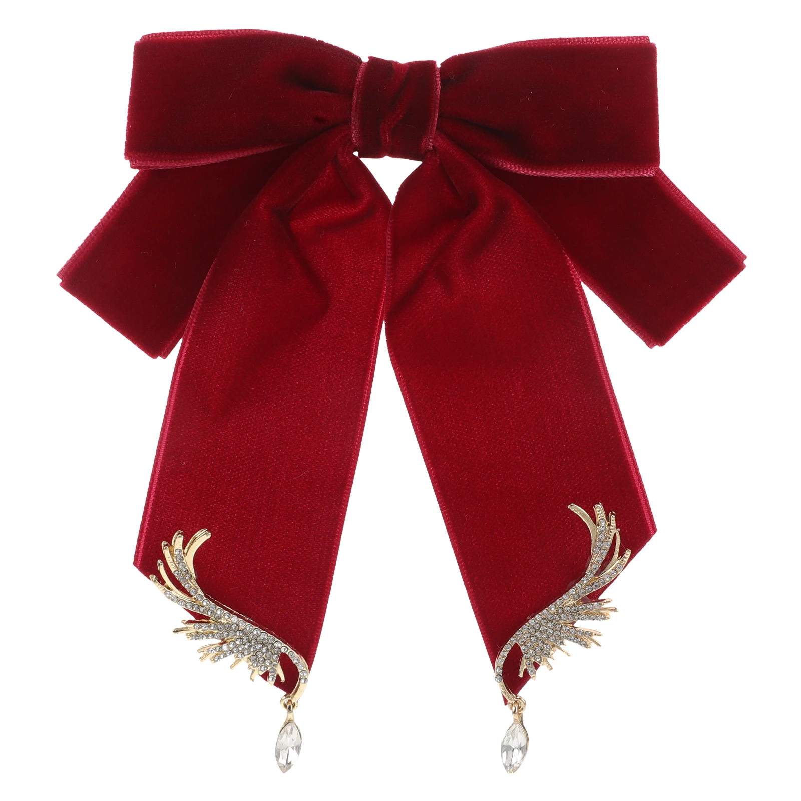 

Retro Wing Bow Brooch Fashion Accessories Zinc Alloy Bowknot Jewelry for Shirts Ties Vintage Sweater Pin Unisex Suit Shawl