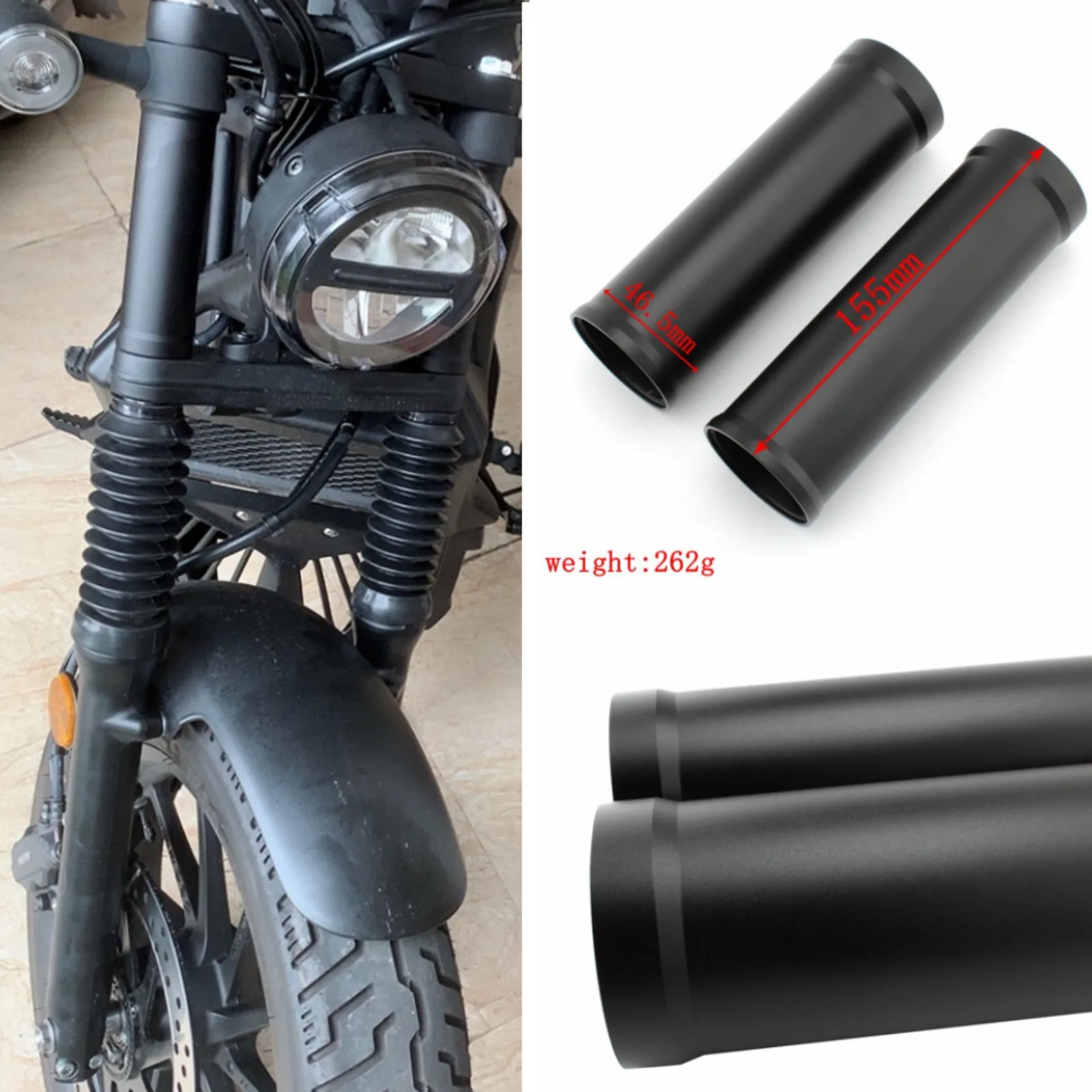 Front Fork Boot Tube Shock Absorber Pipe Slider Cover for Honda CMX 500 300 2017-2021 Motorcycle