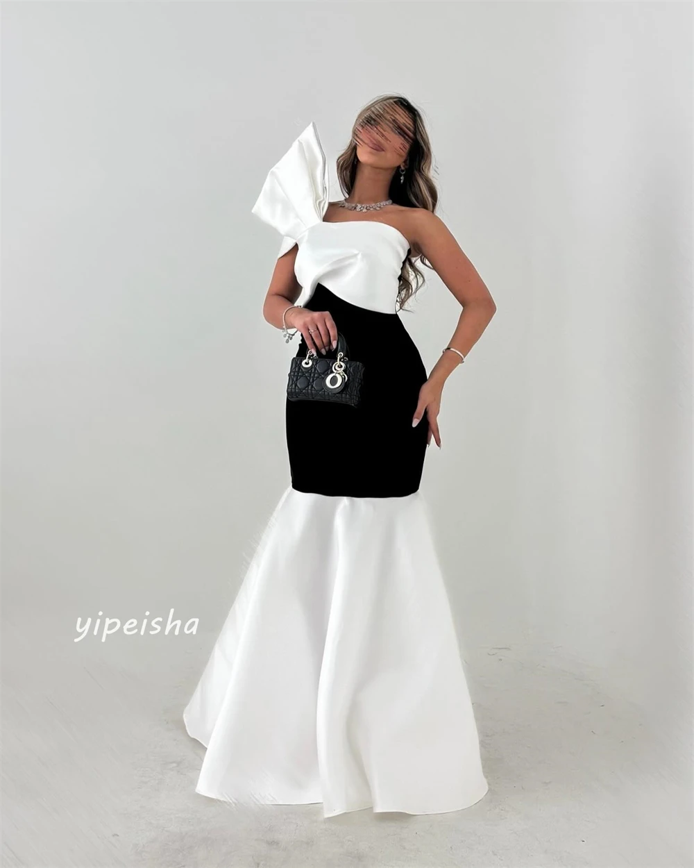 Customized Jersey Ruched Beach Mermaid One-shoulder Bespoke Occasion Gown Long Dresses