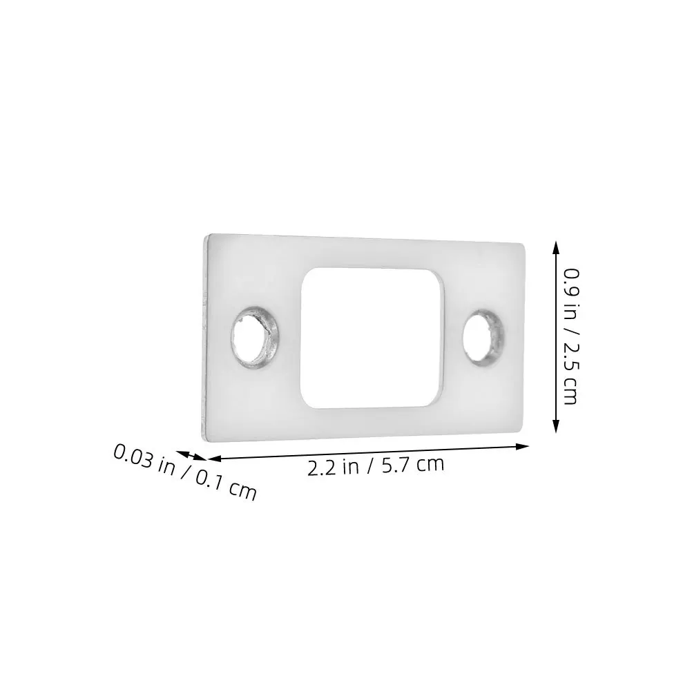 4-teiliges Türöffnerplatten aus Edelstahl, Riegel-Abdeckplatten, Verstärkung, Reparaturset für Außentüren im Innenbereich