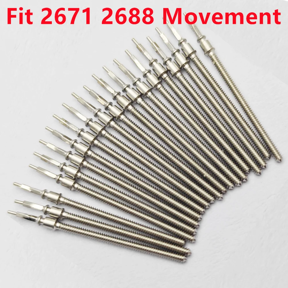 

RICHUS ETA2671, стержень для часов, заводная головка, запасные части из нержавеющей стали, подходят для ETA2671, 2688, аксессуары для часов с механизмом, детали