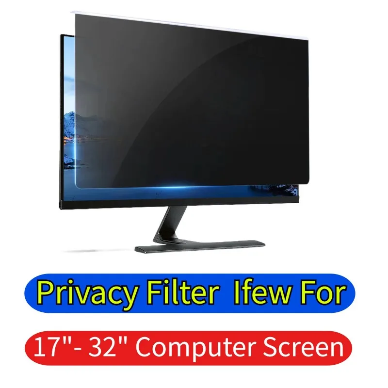 Monitor Anti Spy Computer Screen Protector Universal Laptop Anti-Spy Filter Anti-Peeping Guard 15 To 25 Inch Blue Light Blocking