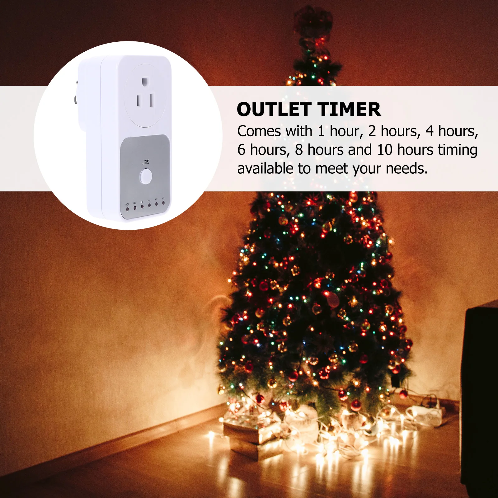 

Outlet Plug Electrical Outlet 1-10 Hours Timing Function Lamp Indoor Electric Timer For Appliances Safe Charging Timer