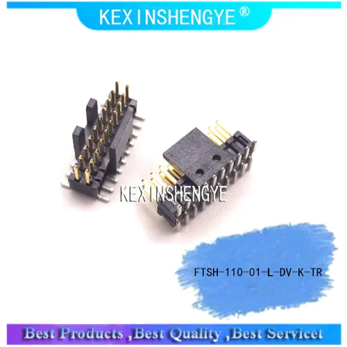 

Pinos masculinos banhados a ouro, FTSH-110-01-L-DV-K-TR, 20Pin, espaçamento de 1,27mm, 3 peças por lote