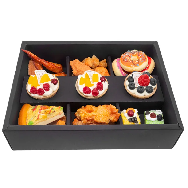 Maßgeschneidert. Grenzüberschreitende, heiße, verdickte 6-Gitter-Picknickbox für Party, Kuchen, Snackschale, Nachmittagstee, Campingbox, Fabrik, Großhandel