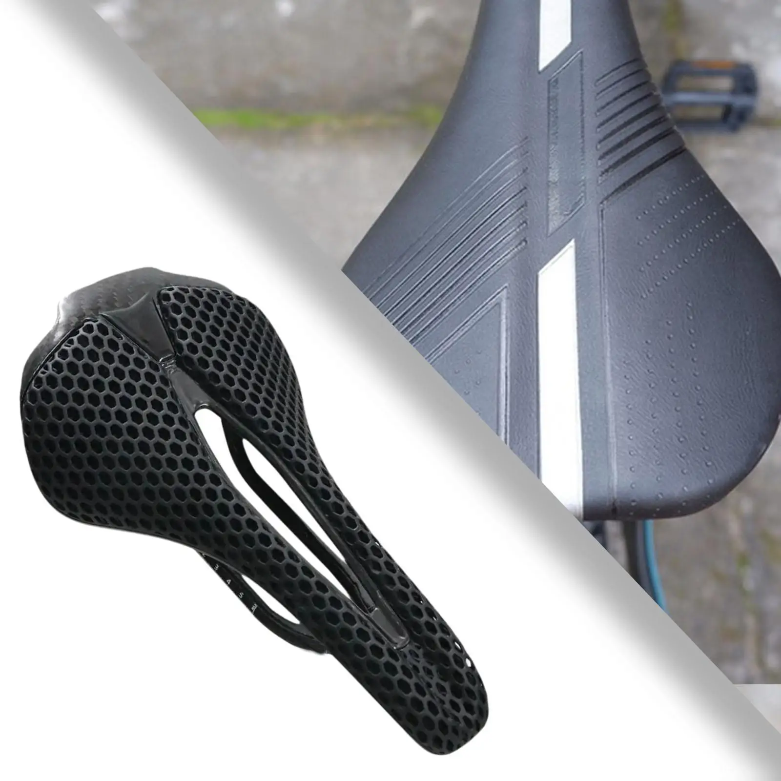 

Mountain Bike Seat Carbon Fiber Bike Seat for BMX Road Long Distance Cycling