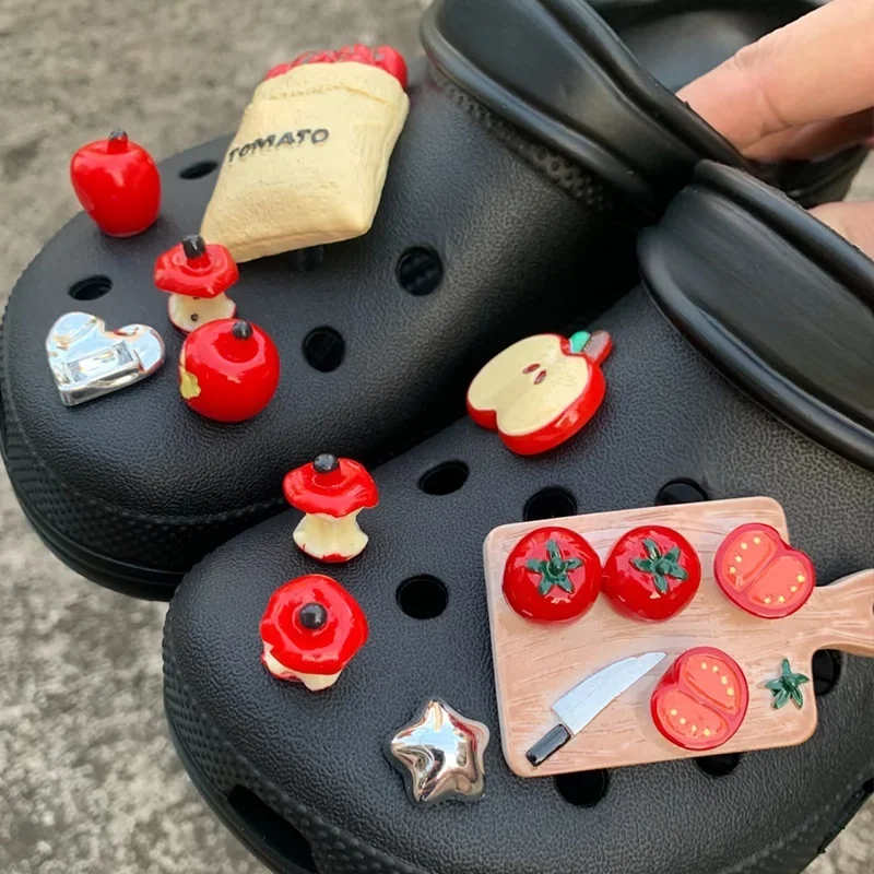 Cute And Fresh Creative Shoes Charms Abs Faux Fruit For Shoe Decoration Perfect Birthday Gift Or Accessory For Fashionable