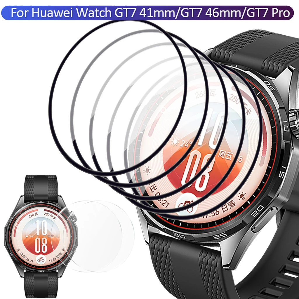 1-5PCS HD Clear Tempered Glass for Huawei Watch GT 7 6 GT7 Pro 41mm 46mm Screen Protector Glass or PMMA Film Easy Install
