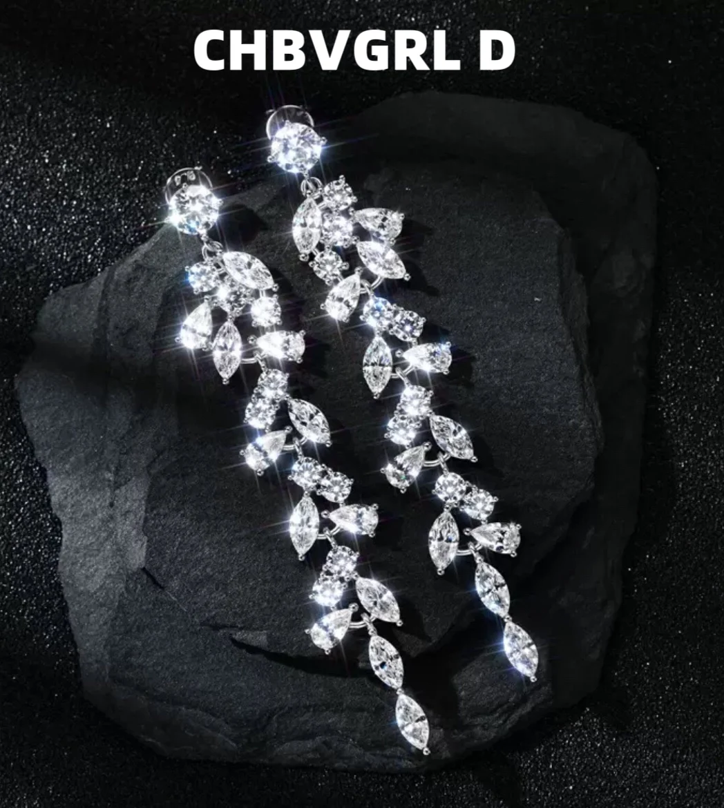 

[Fresh and Sweet] Viral Luxury Hot Sale Super Shiny Fringe Earrings S925 Sterling Silver Fresh and Versatile Zircon Earrings