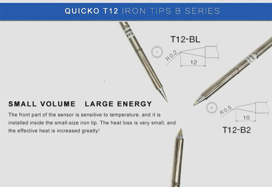 Puntas de soldador T12, serie T12, T12-BC1, BC1.5, BC2, BC3, BCF1, BCF2, BCF3, herramientas de soldadura