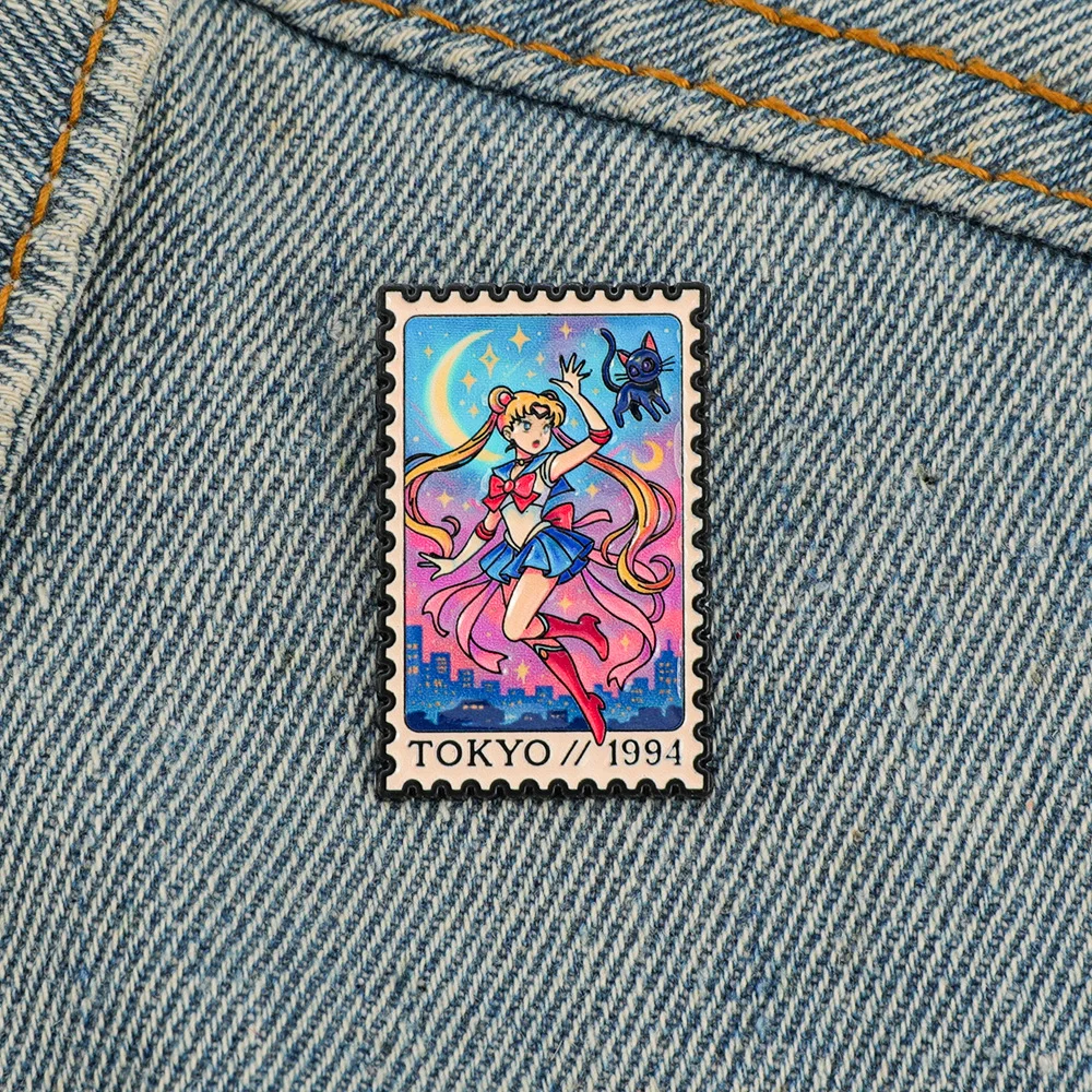 Cute enamel brooch, anime badge backpack, women's brooch, hat, lapel pin, cosplay accessory, fan collectible, gift view 4