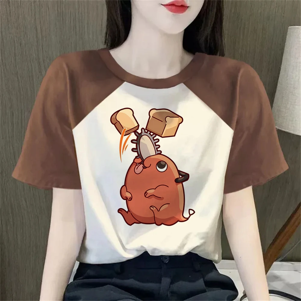 Chainsaw Man top tees shoujo summer anime graphic tshirt jojifuku cheap manga gothic 2000s