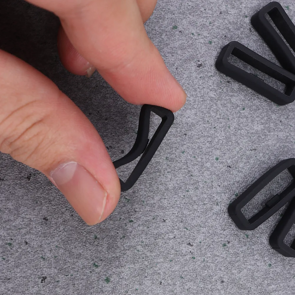 6Pcs Soft Silicone Watch Band Keeper Loop Rings Durable Replacement for Watch Strap Accessory Retainer Rings