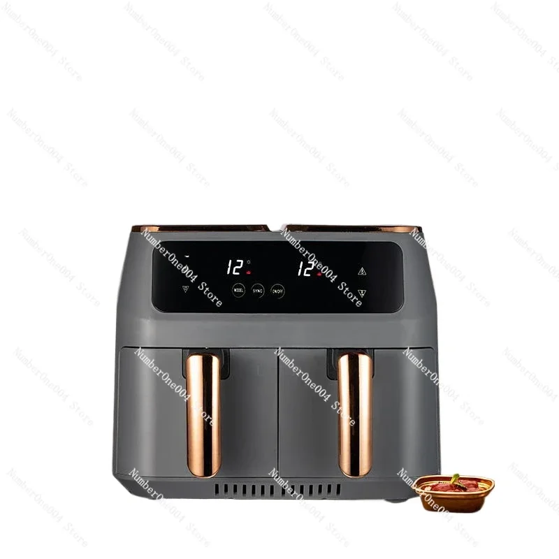 Applicable to Design of household automatic multi-function 8L large-capacity double-pot fryer