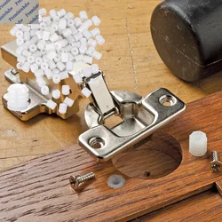 1000Pcs Plastic M4 Knock-in Threaded Nut Inserts For Furniture Cabinet Hinge