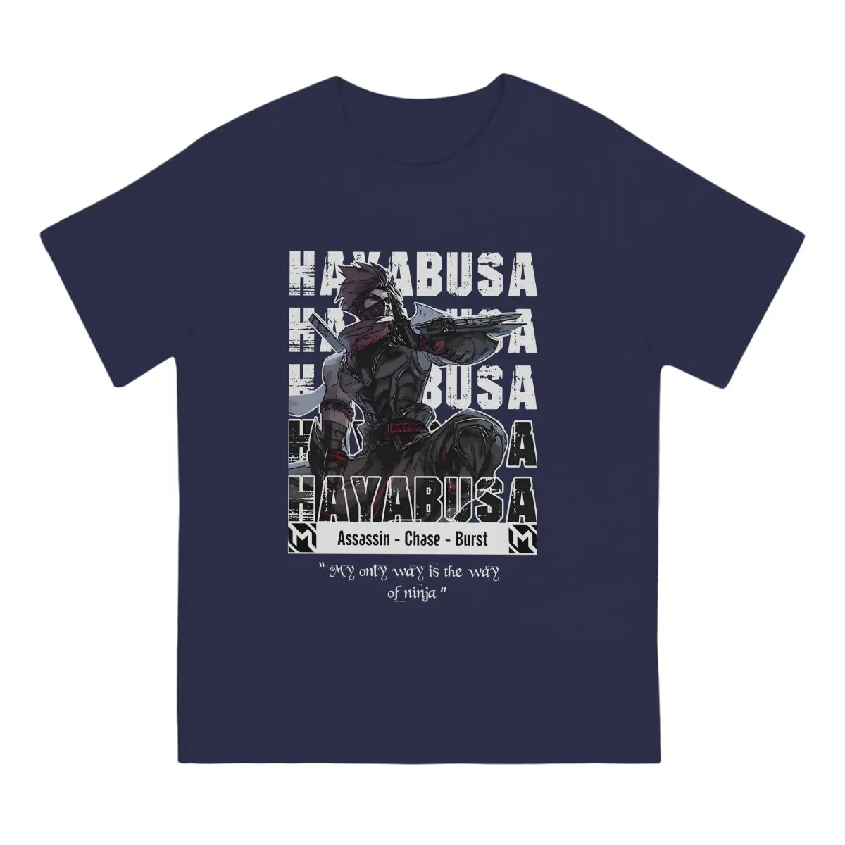 Men's T-Shirt Mobile Legends Hero Hayabusa Hipster Cotton Tee Shirt Short Sleeve Hayabusa T Shirts Crew Neck Clothes Unique