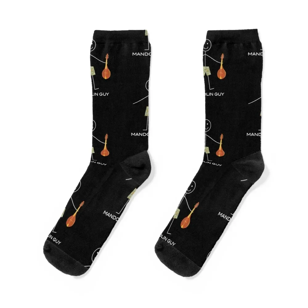 

Funny Mens Mandolin Guitar Socks colored fashionable crazy Luxury Woman Socks Men's