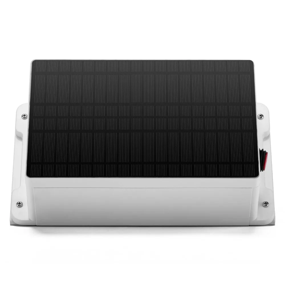 

Solar Fence Charger, 5.6 Miles Solar Electric Fence Charger, 0.2 Joules, Preventing Predators from Intruding, IP66 Waterproof