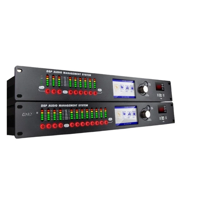 3 in 6 out 4 in 8 out digital audio processor, bar stage multi-function frequency division delay Chinese conference weak
