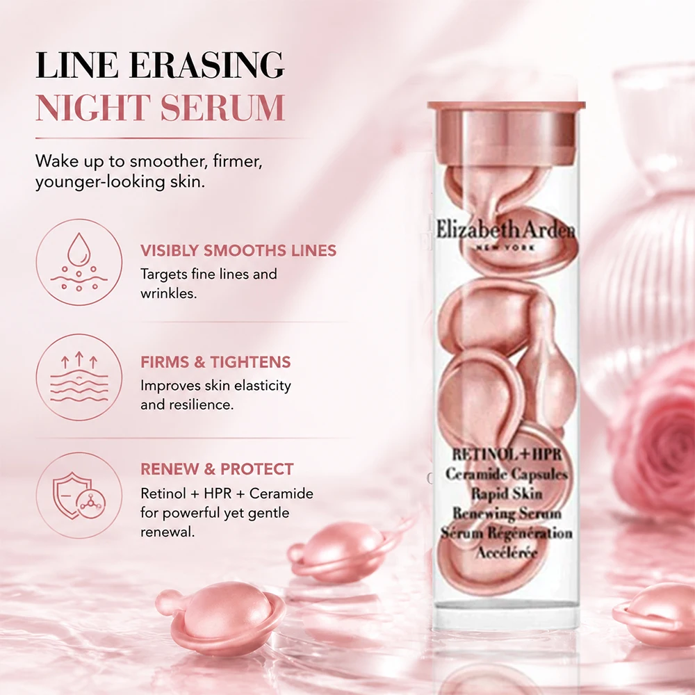 Elizabeth Arden Advanced Ceramide Capsules Daily Youth Restoring Serum Firming Smoothing Hydrating Radiance Travel Size 3.2ml