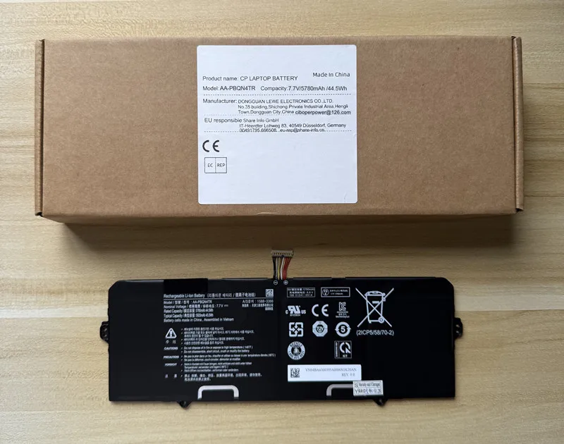 

AA-PBQN4TR 7,7 В, 45,5 Втч, высококачественный аккумулятор для ноутбука 2 XE530QDA XE530QDA-KA1US BA43-00395A