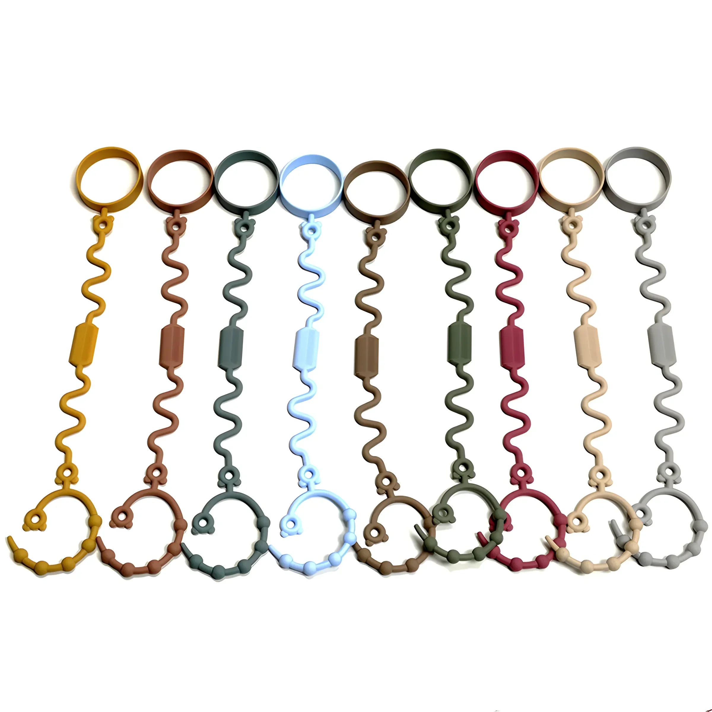 

Food-Grade Baby Anti-Loss Chain Pacifier Teether Toy Water Cup Strap - Durable Anti-Drop Chain for Children's Safety