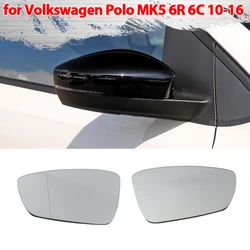 Rear View Rearview Mirror Glass Door Wing Mirrors Heated Side Mirror Glass for Volkswagen VW Polo 5 MK5 6R 6C 2010-2016