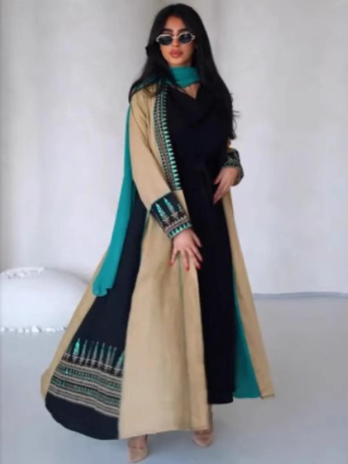 

Eid Women Abaya Muslim Cardigan Dress Party Jalabiya Ramadan Trench Long Abayas Vestidos Largos Arab Long Robe Kaftan Autumn