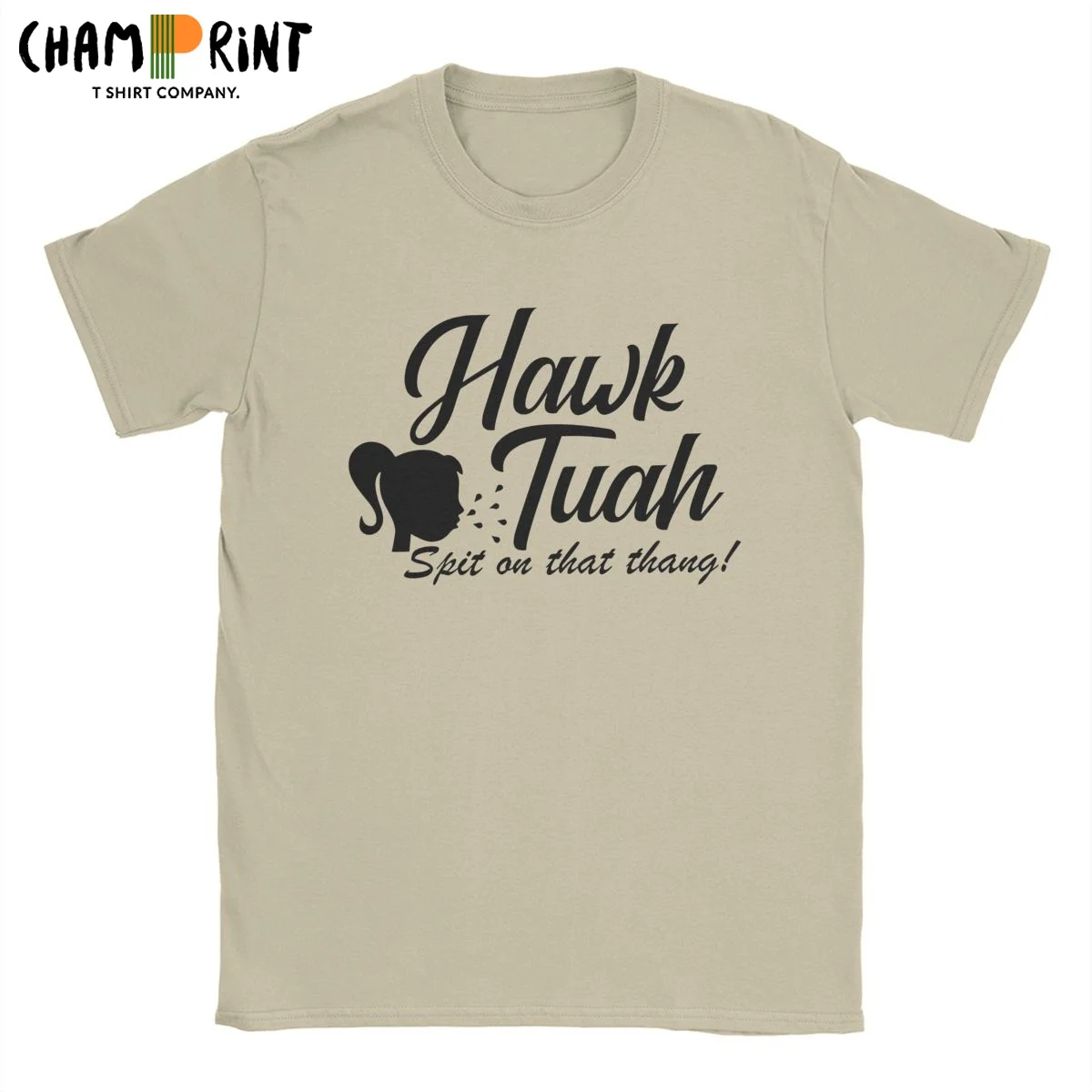 Hawk Tuah Spit On That Thang T-Shirt for Men Funny Vintage 100% Cotton Tee Shirt Crew Neck Short Sleeve T Shirt Summer Clothing