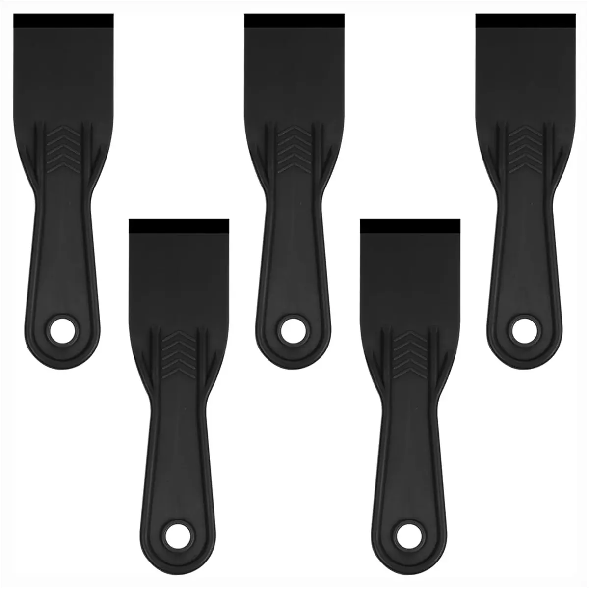 A20I 5 PCS Plastic Putty Knife, 2 Inch Flexible Plastic Paint Scraper Tool for Taping Drywall Wall Painting Putty Knives Set