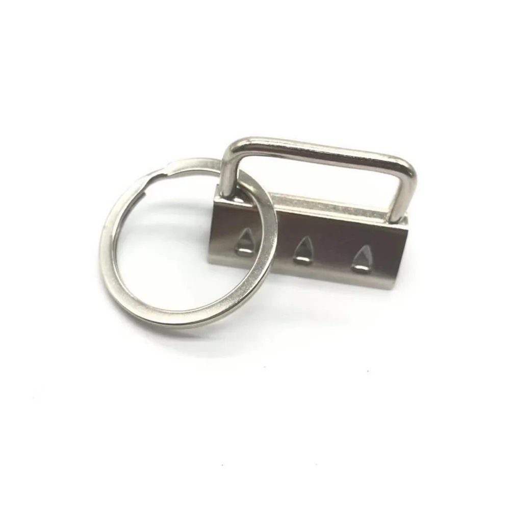 25 Pcs Key Ring Fob Hardware Wristband Chain Fashion with Keychain Metal Wristlet