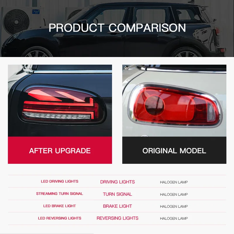 

Car Tail Light Assembly For BMW MINI Cooper F54 Clubman 2015 2016 2017 2018 2019 2020 Brake Rear Light Dynamic Car LED Lights