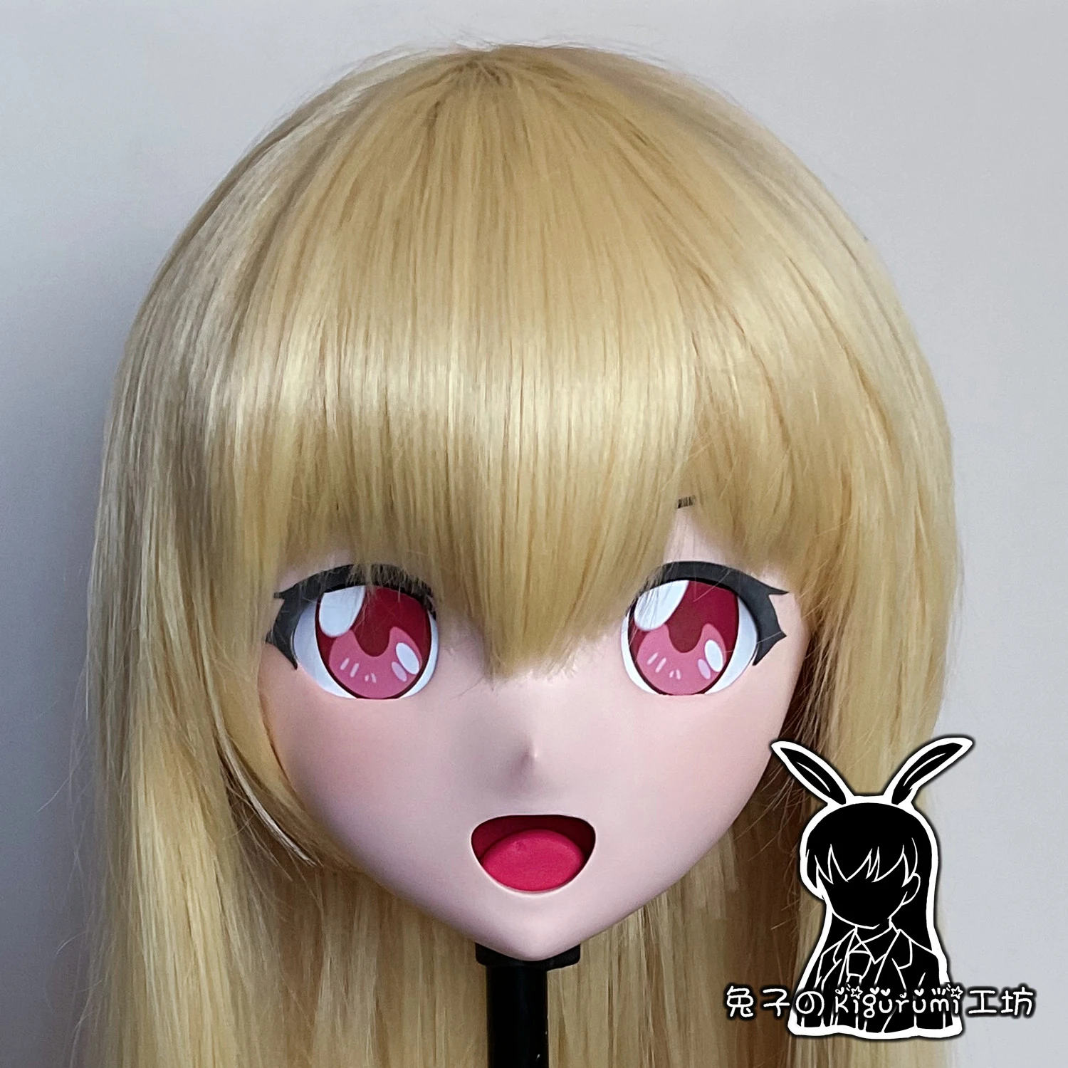 

(RB2224)Customize Full Head Resin Cartoon Cosplay Japanese Character Anime Role Play Crossdress Kigurumi Mask With Back Shell