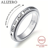 925 Sterling Silver Rotating Ring - \