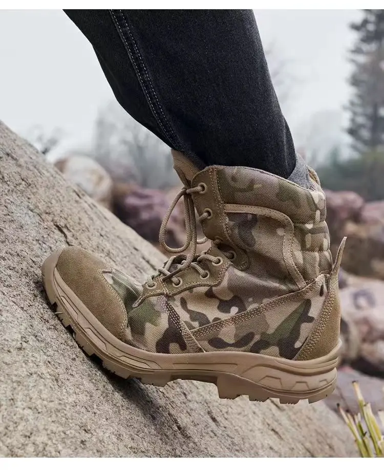 2025 Trekking Shoes Breathable Mesh Trainers Summer Outdoor Wear-Resistant Trekking and Hunting Tactical Trainers