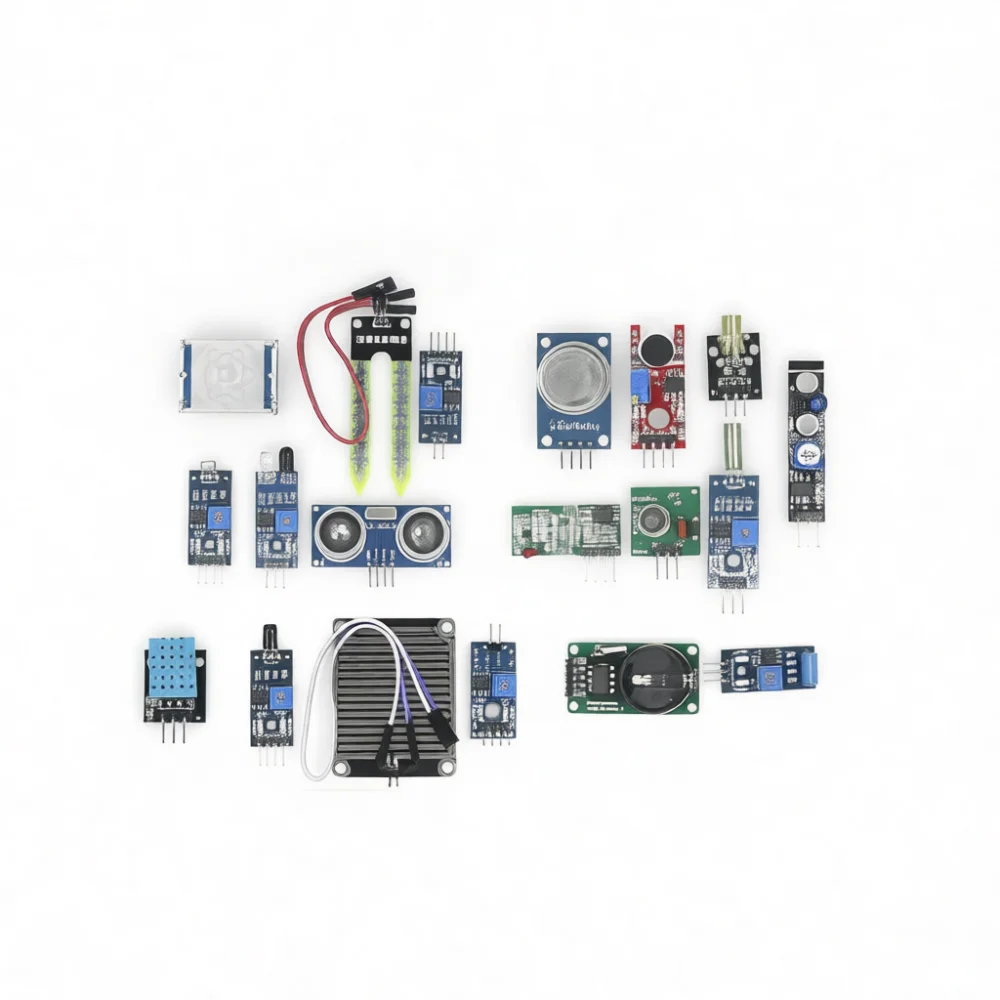 16 Sensor Modules Learning Kit Compatible With Raspberry Pi STM32 UNO R3 Microcontroller Projects Electronic Components Board
