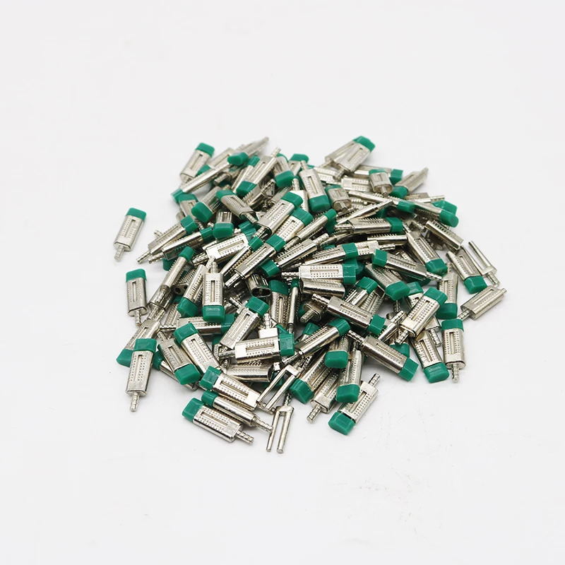 

Dental Laboratory Dual Pins Green Dowel Twin Pin With Rubber Sleeves Dental lab tools Green Double Dowel Pin