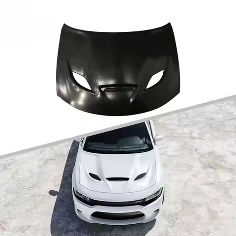 SRT Hellcat Style Sheet metal stamping Aluminum Hood For Dodge Charger 2015-2022