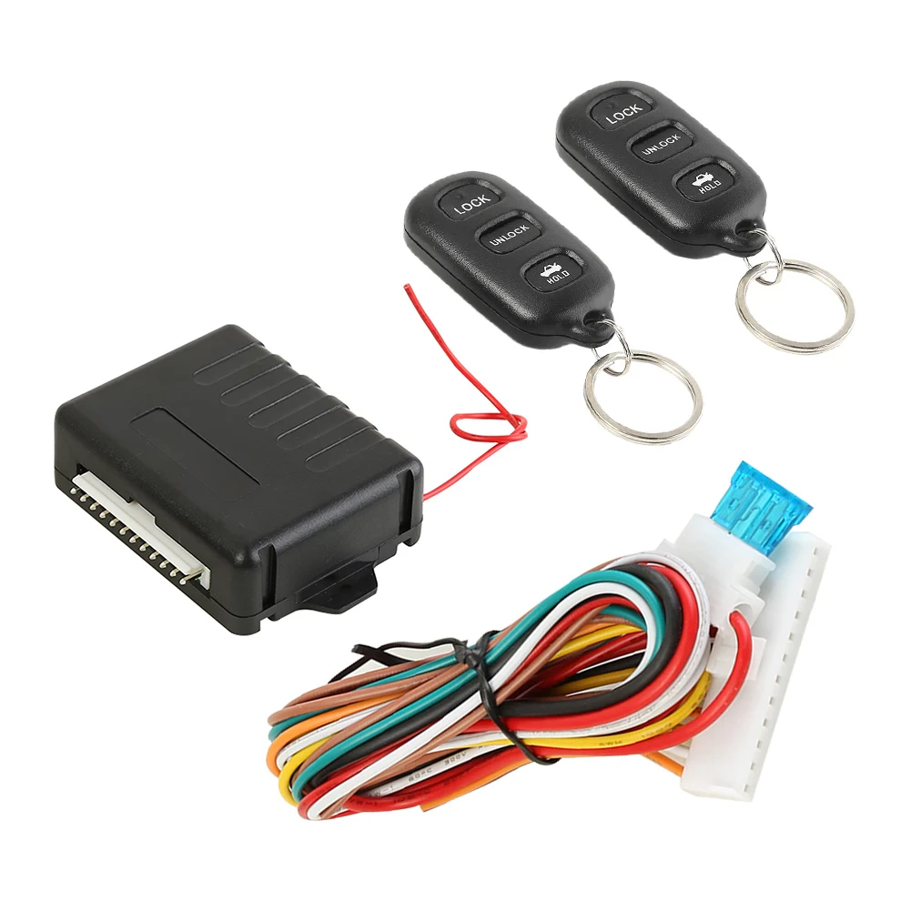 Keyless Entry Alarm System with Remote Control Car Door Lock 433.92MHz Vehicle Central Locking Kit Release Keyless Entry System