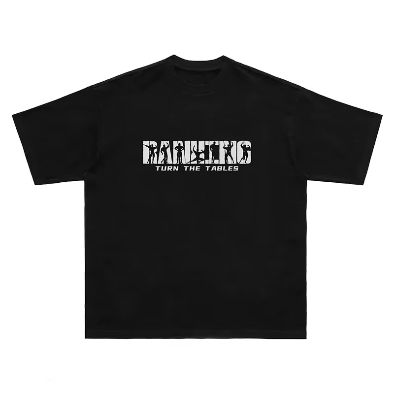 2026 Unisex Powerlifting Motivational Tee Crew Neck Multiple Weightlifter Silhouettes Graphic Black Gym Training Street Tees