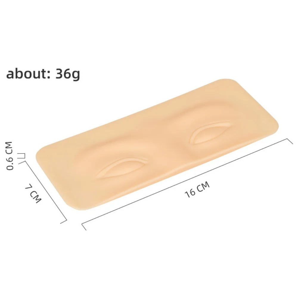 1pcs Eyebrow Tattoo Practice Skin Eye Makeup Training Skin Silicone Practice Pad for Microblading Tattoo Beginner Fake Eye Skin