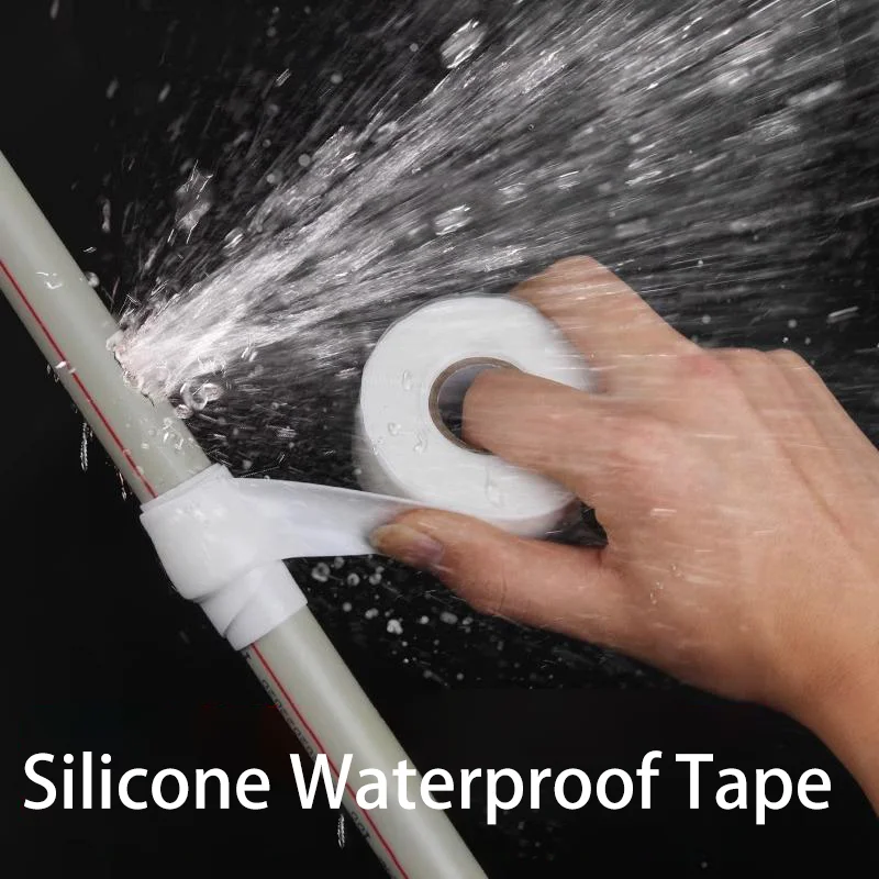 0.6mm Thick Self-Adhesive Silicone Tape - Waterproof Leak Repair for Pipes, Hoses, Emergency Fix Pipe Repair Tape 1/3/5Roll