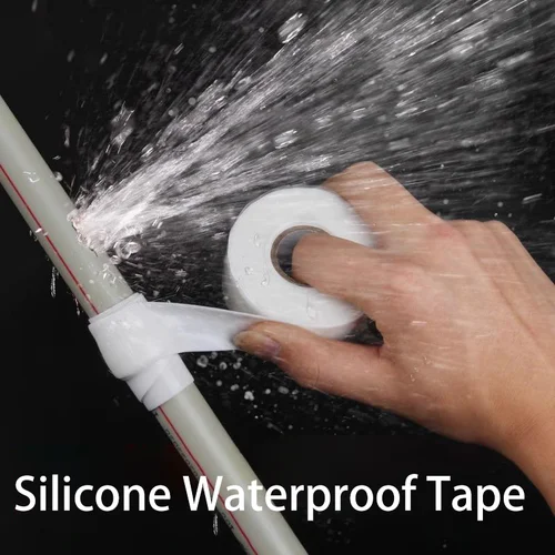 Imagen 1 del producto Cinta de silicona autoadhesiva de 0,6mm de espesor, reparación de fugas impermeable para tuberías, mangueras, cinta de reparación de tuberías de emergencia, 1/3/5 rollos