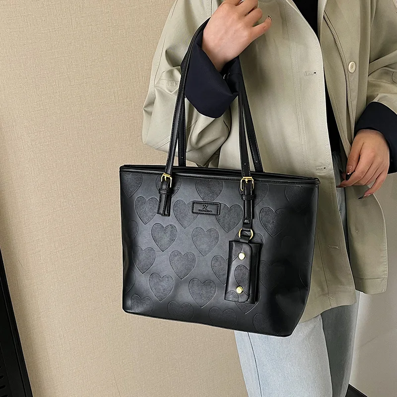 

High-end large handbag for women, new fashion trend, versatile and textured tote bag