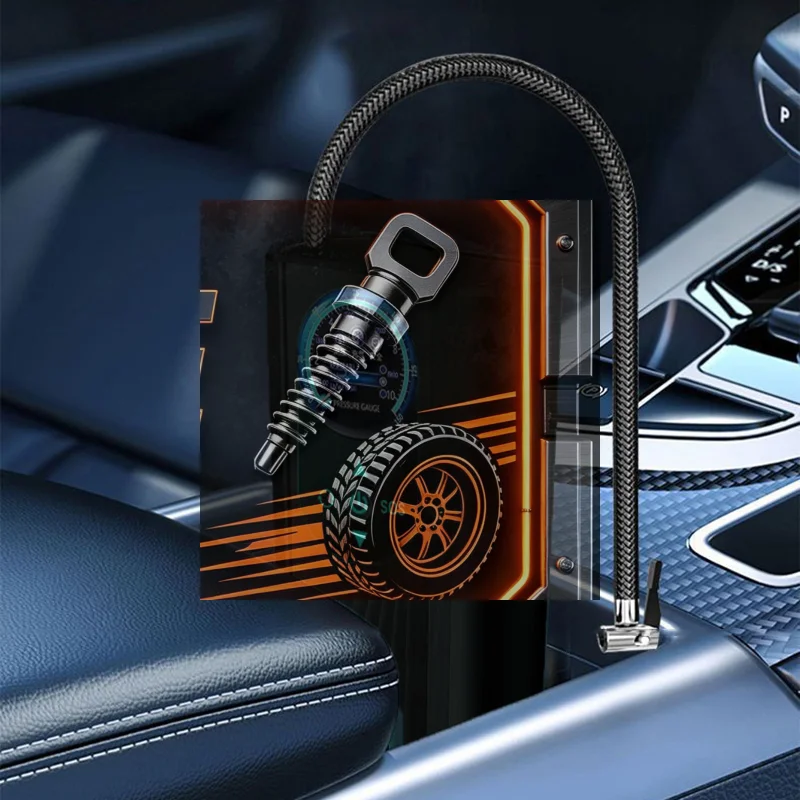 12V Car Tire Inflator High Precision Mini Tire Pump Quick Inflating Electronic Inflatable Pump For Motorcycle Car Bike